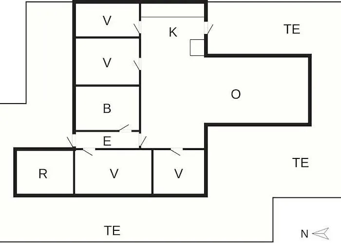 Дом отдыха 6 Person In Knebel